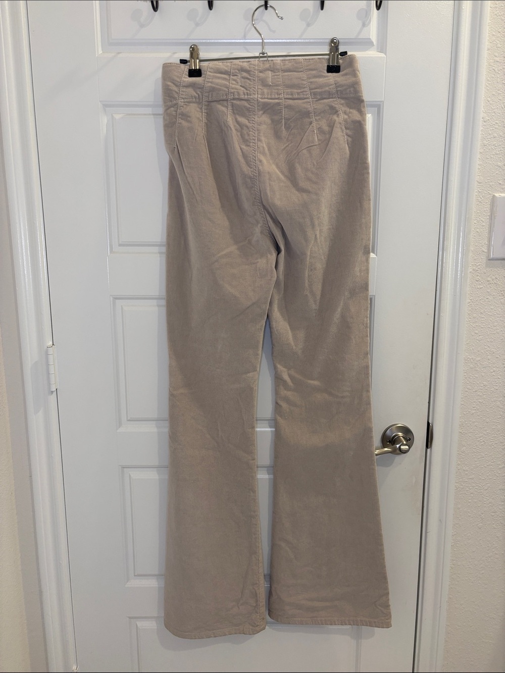 Free People We The Free Corduroy Flare Pants Beige Size 27 High Rise - Picture 3 of 5